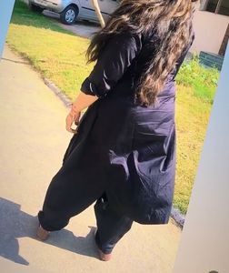 Elegant Black Kurta with Patiala Pants