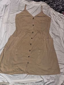 Casual Button-Front Mini Dress