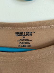 THE MILLON   MEN'S BEIGE COLOUR T SHIRT 👕