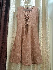 Light Brown Midi Dress