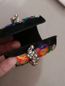 Embellished Mirror Work Bangle
