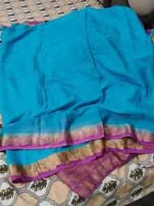 Original silk saree with stiched blouse
