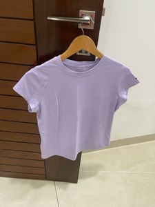 Lavender Cropped T-Shirt