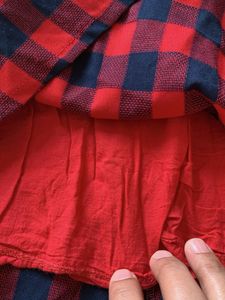 Cute Red &amp; Blue Plaid Dress