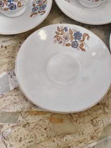 Set of 5 Vintage Floral Coffee Cup Se