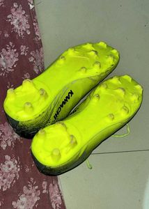 Bright Yellow Football Cleats