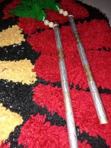 Nunchaku With Green Tassels