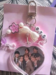 BTS ARMY Beaded Charm Keychain