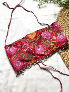 Handmade Vibrant Floral Print top