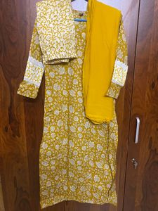 🔆Yellow Floral Kurta Set🔆