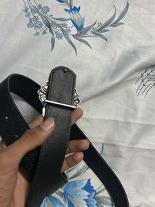 chrome hearts multicoloured patches belt