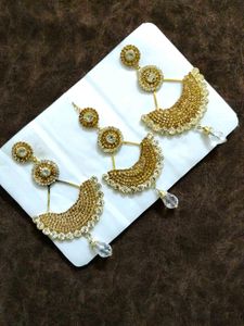Stone studded Designer Earrings