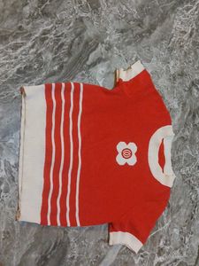💗Retro Red & White Striped Knit Top💗