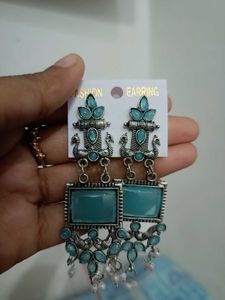 Boho Turquoise Stone Earrings