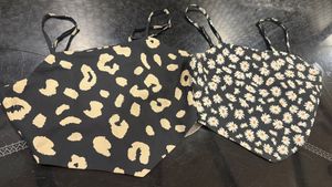 Cute Floral & Leopard Print Crop Tops