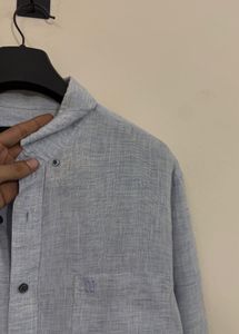 Light Blue Textured Men's Shirt