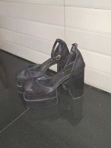 Platform Heels with Ankle Strap