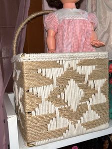 Boho Woven Storage Basket