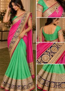 Beautiful Embroidered heavy Saree