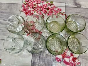 Glass Bowls with Lids - Set Of 8