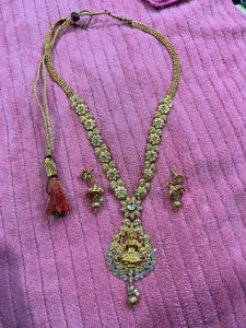 Elegant temple jewellery and Earring Set