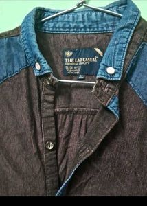 chest size 54 Men's Dark Washed Denim Shirt