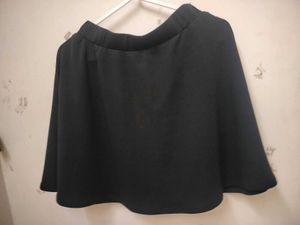 Elegant Black A-Line Skirt