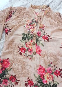 Floral Kurta sharara Set with Dupatta