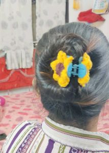Handmade Sunflower Hair Clip only one