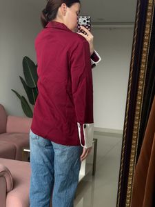 Savana - M Size Oversize Maroon Blazer