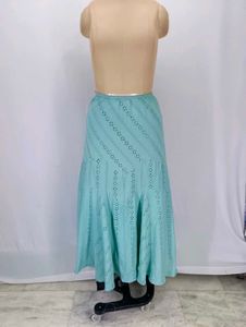 Boho Eyelet Maxi Skirt