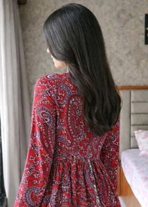 Beautiful Paisley Print Tiered Top