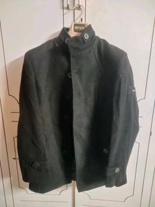 Calvin Klein Energi Black Wool Blend Coat