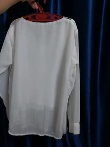 Short white kurti for women