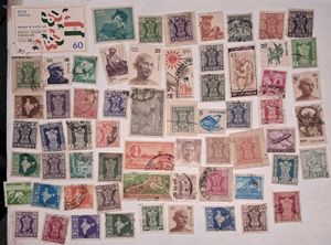 60+ Vintage Indian Stamps