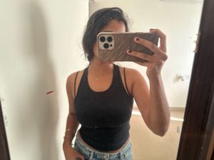 Black Spaghetti Strap Tank Top