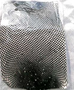Rhinestone Black fishnet Stocking