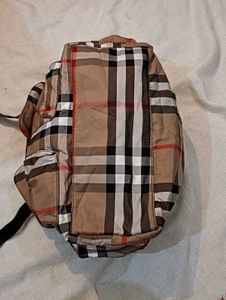 Designer Plaid Hobo Bag