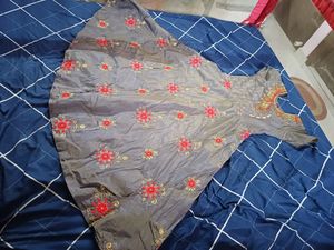 Grey Umbrella Doll Like Kurtha Is For Sale