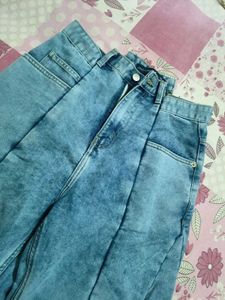 denim Wide Leg Jeans