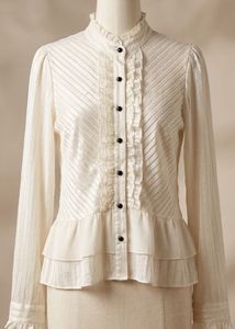 SEOUL ROMANCE // Vintage Victorian Ruffle Blouse