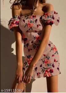Floral Off-Shoulder Mini Dress