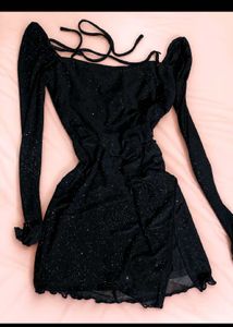Newme Sparkly Black Cocktail Dress