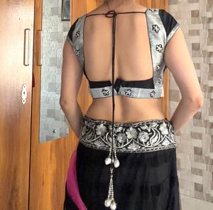 Silver &amp; Black Lehenga for Sale ✨
