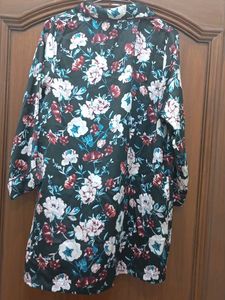 Floral Satin Nightshirt