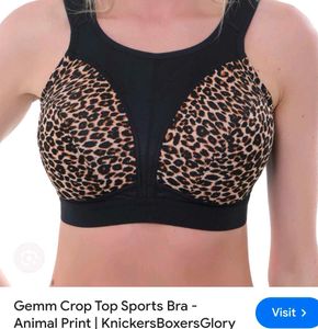 Animal Print Sports Bra
