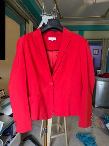 Vibrant Red Blazer
