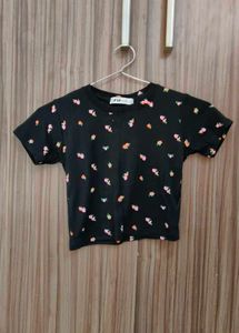 Floral Print Crop Top