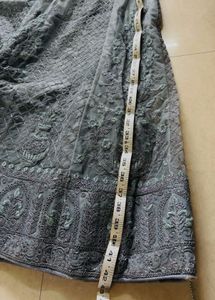Grey Embroidered Lehenga Choli