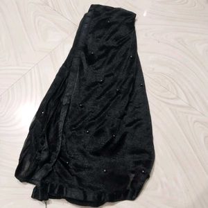 Elegant Black Embellished dupatta